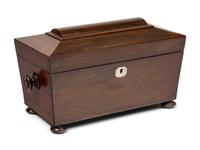 A Regency Rosewood Tea Caddy