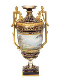 A Sèvres Gilt Bronze Mounted Porcelain Urn