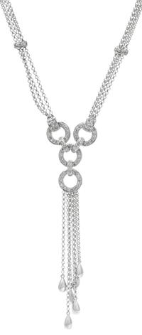 An 18 Karat White Gold and Diamond Necklace, 10.40 dwts.