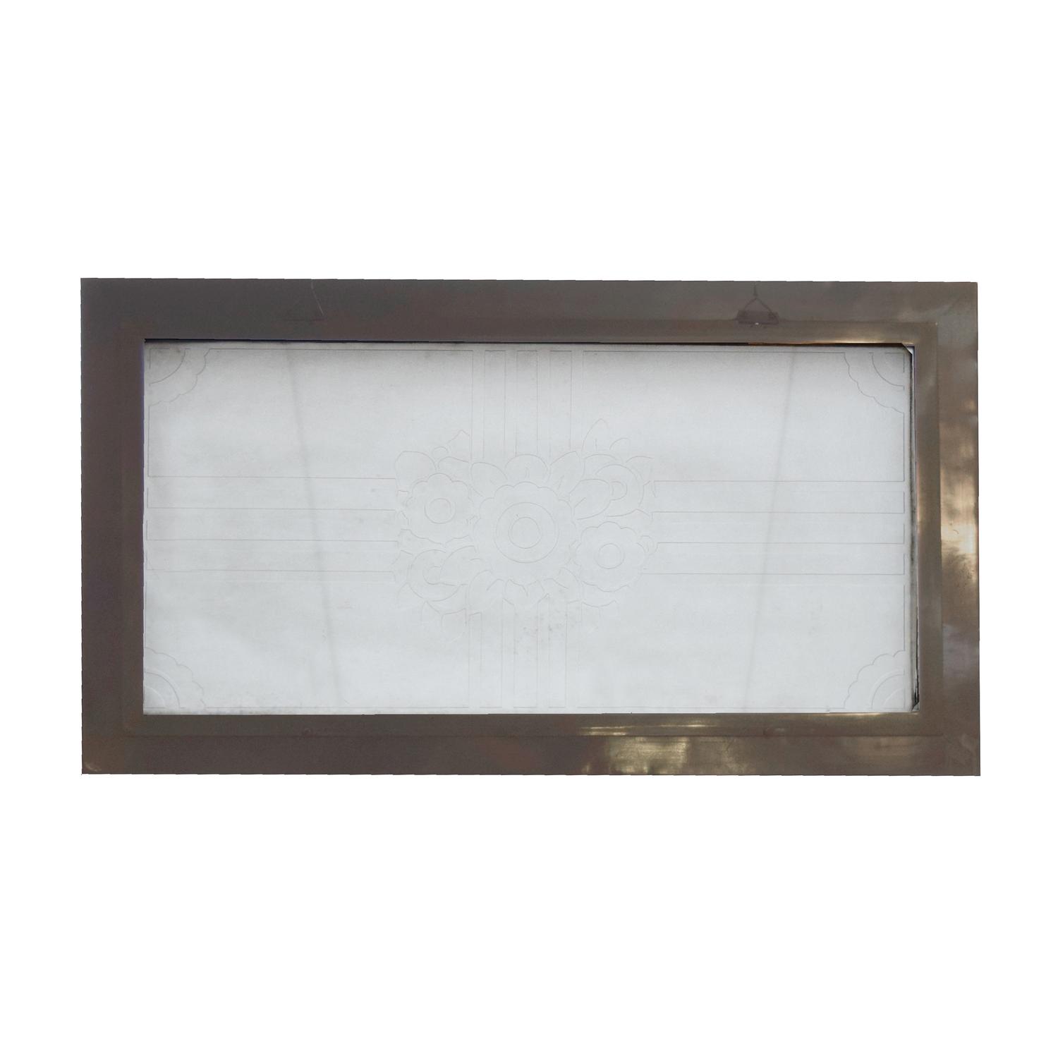 An Art Deco Art Glass Panel 42" W x 1" D x 23.25" H — United States, Circa 1920