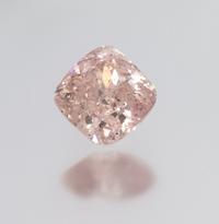 A 1.01 Carat Cushion Cut Fancy Purple Pink Diamond,