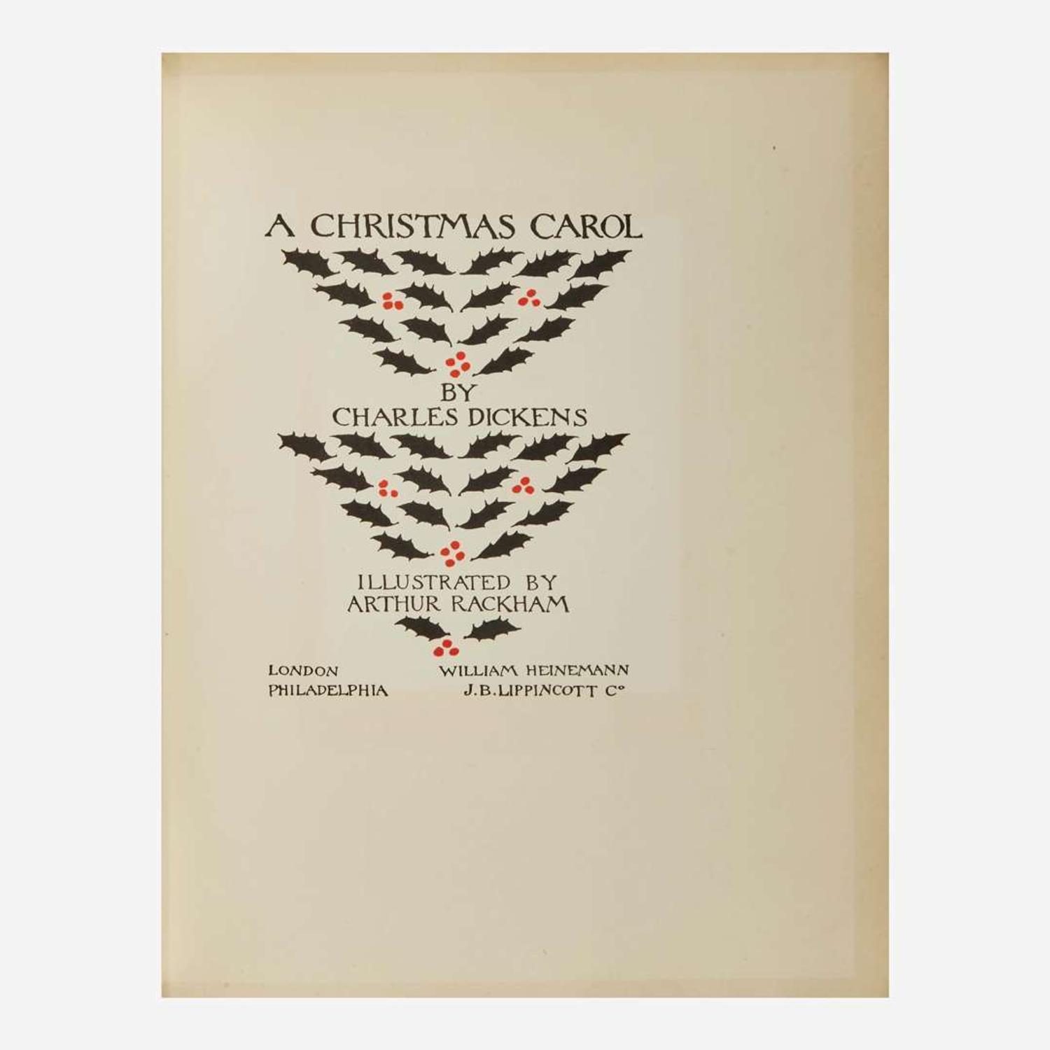 [Children's & Illustrated] [Rackham, Arthur] Dickens, Charles A Christmas Carol
