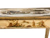 A Continental Polychrome Painted Side Table