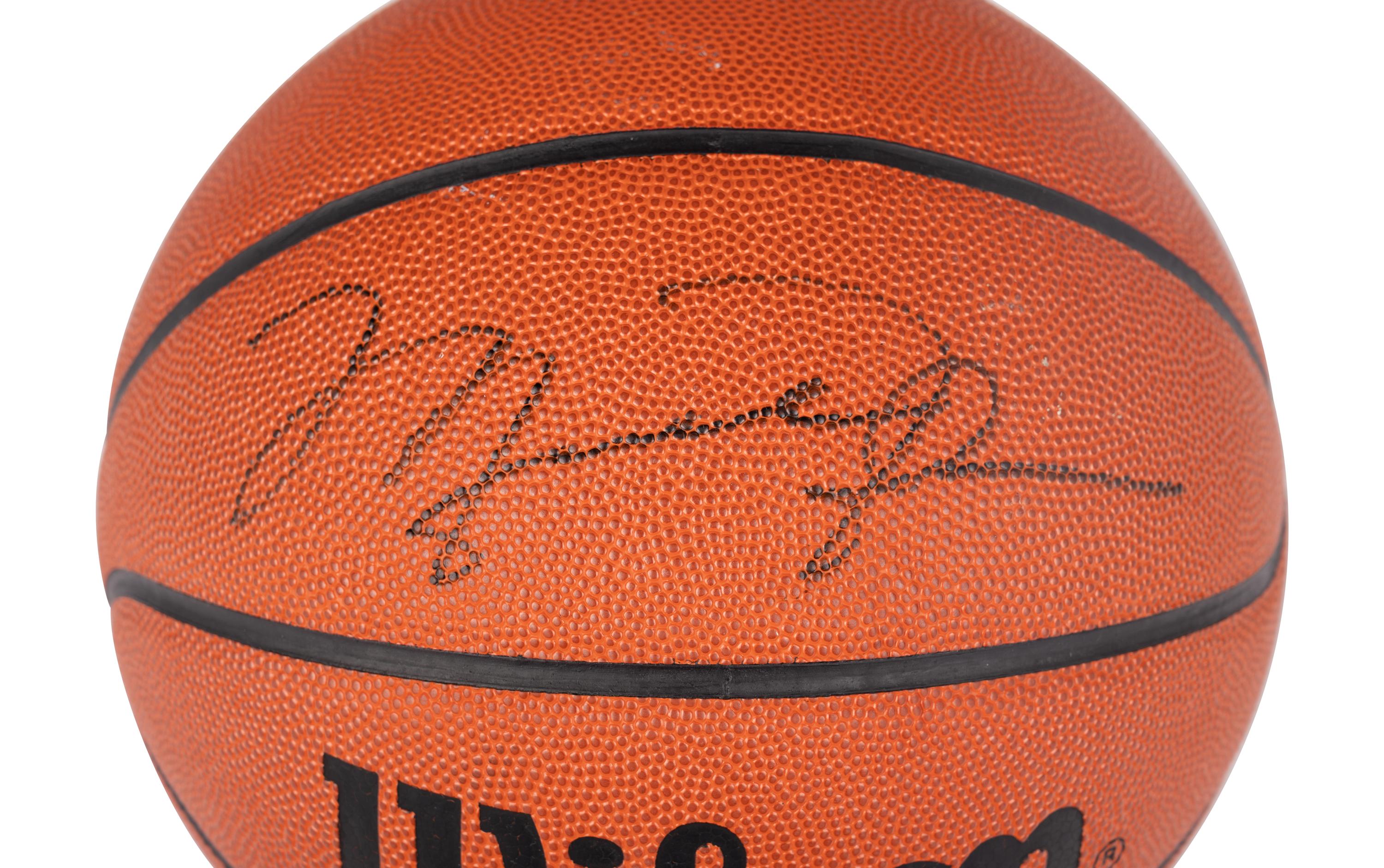 A Michael Jordan Signed Autograph Wilson Basketball (Beckett Authentication Services Letter BAS Certified),