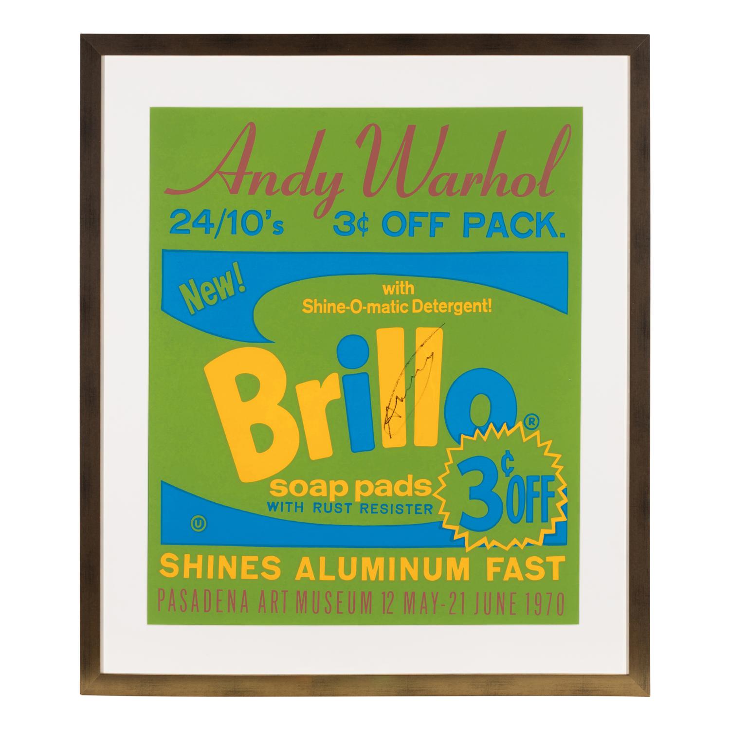 Andy Warhol (American, 1928-1987) — Brillo Exhibition Poster for the Pasadena Art Museum , 1970