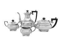 An English Silver Four-Piece Tea & Coffee Service