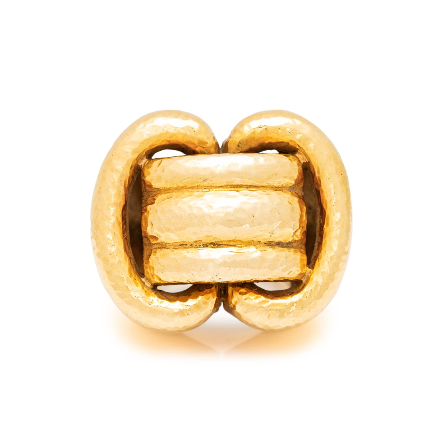 DAVID WEBB, YELLOW GOLD RING