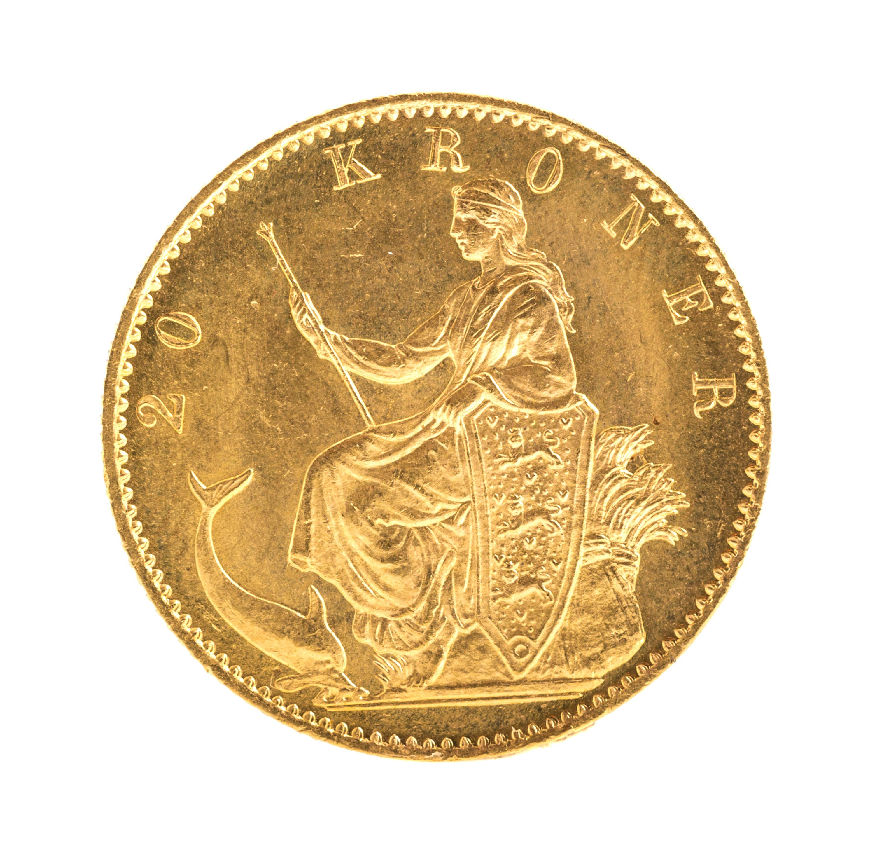 Kingdom of Denmark (1875 CE), Gold 20 Kroner — Gold 20 Kroner