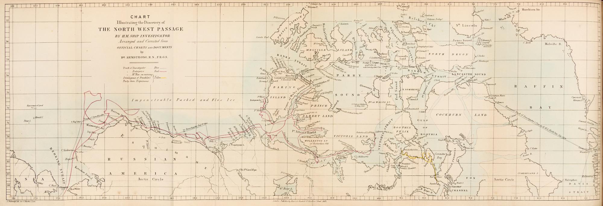 ARMSTRONG, Alexander, Sir (1818-1899). A Personal Narrative of the Discovery of the North-West Passage. London, 1857. FIRST EDITION.