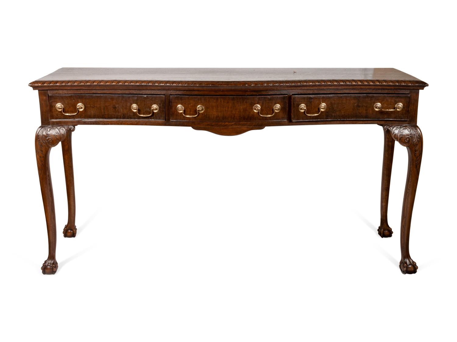American Chippendale Style Console Table