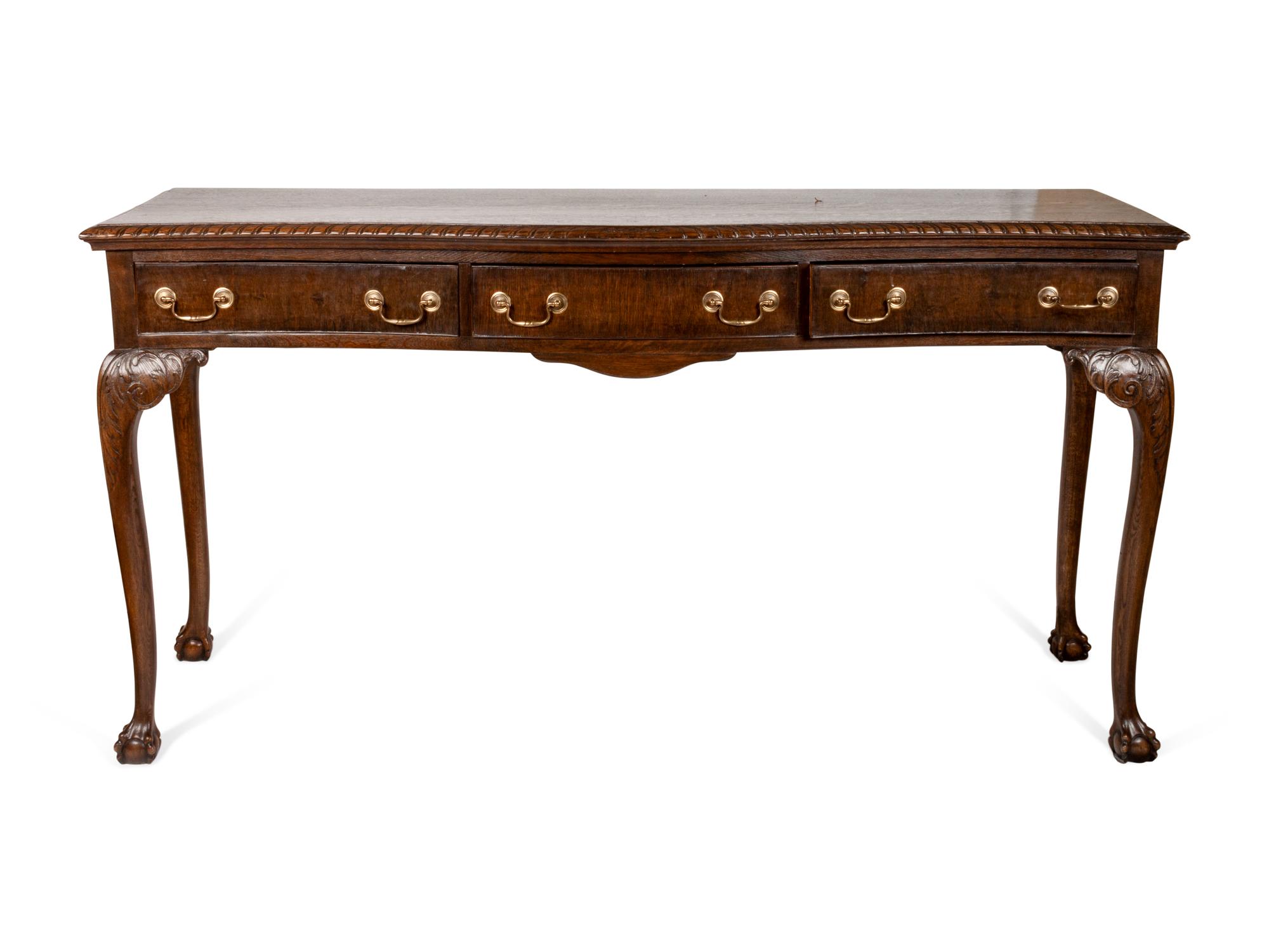 American Chippendale Style Console Table