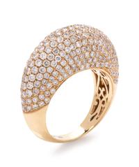 An 18 Karat Yellow Gold and Diamond Ring,