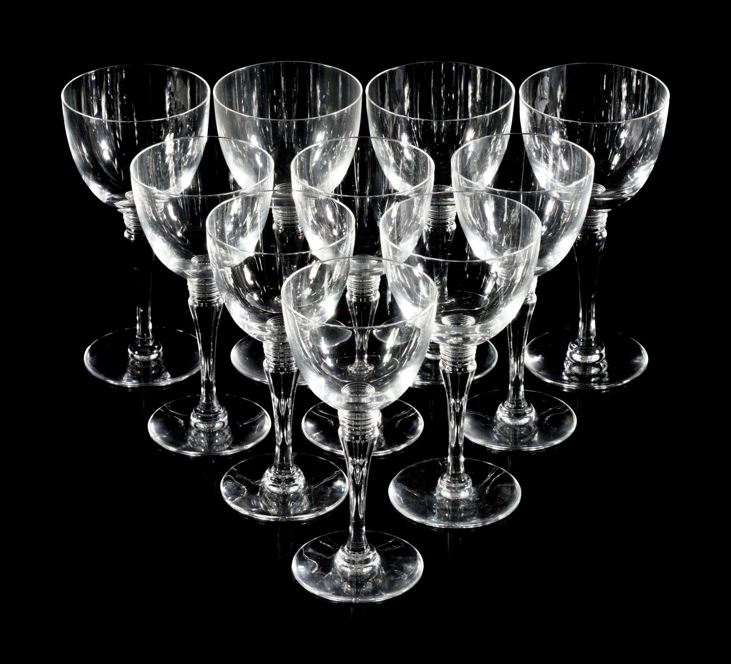 A Set of Saint-Louis Glass Stemware