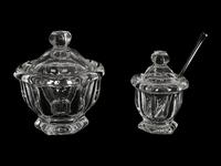 Two Baccarat Glass Table Articles