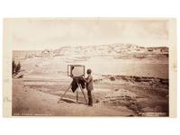 Western Americana -- Colorado JACKSON, William Henry (1843-1942), photographer. Jackson at Laguna, Pueblo. Ca 1875.