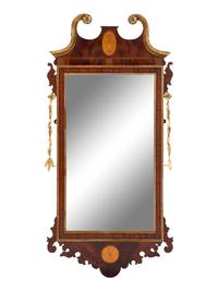 A Federal Style Parcel Gilt Mahogany Mirror