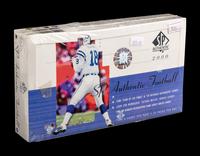 An Unopened Box of 2000 SP Authentic Football - Possible Tom Brady Rookie