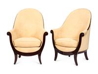 A Pair of French Art Deco Bergeres — CIRCA 1930