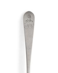 An Assembled Set of Twenty Federal Silver Armorial Spoons