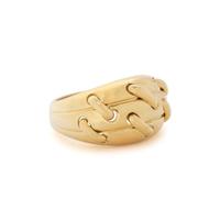 TIFFANY & CO., YELLOW GOLD STITCH RING