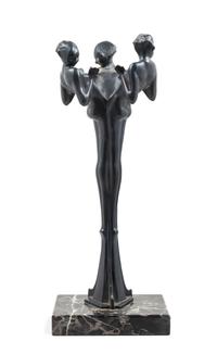 Frankart, USA, 1930s, ashstand, model no. T335, with associated bowl