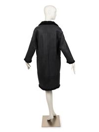 Brunello Cucinelli Leather and Shearling Coat