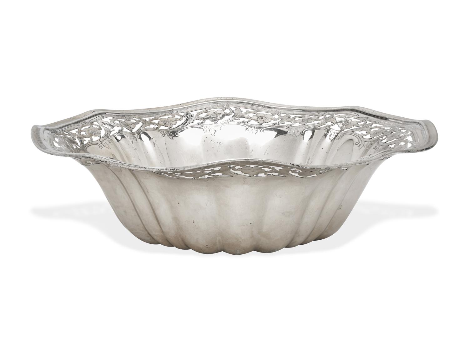 An American Silver Reticulated Bowl