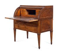 A Louis XVI Style Mahogany Bureau à Cylindre