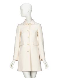 GUCCI, IVORY WOOL COAT