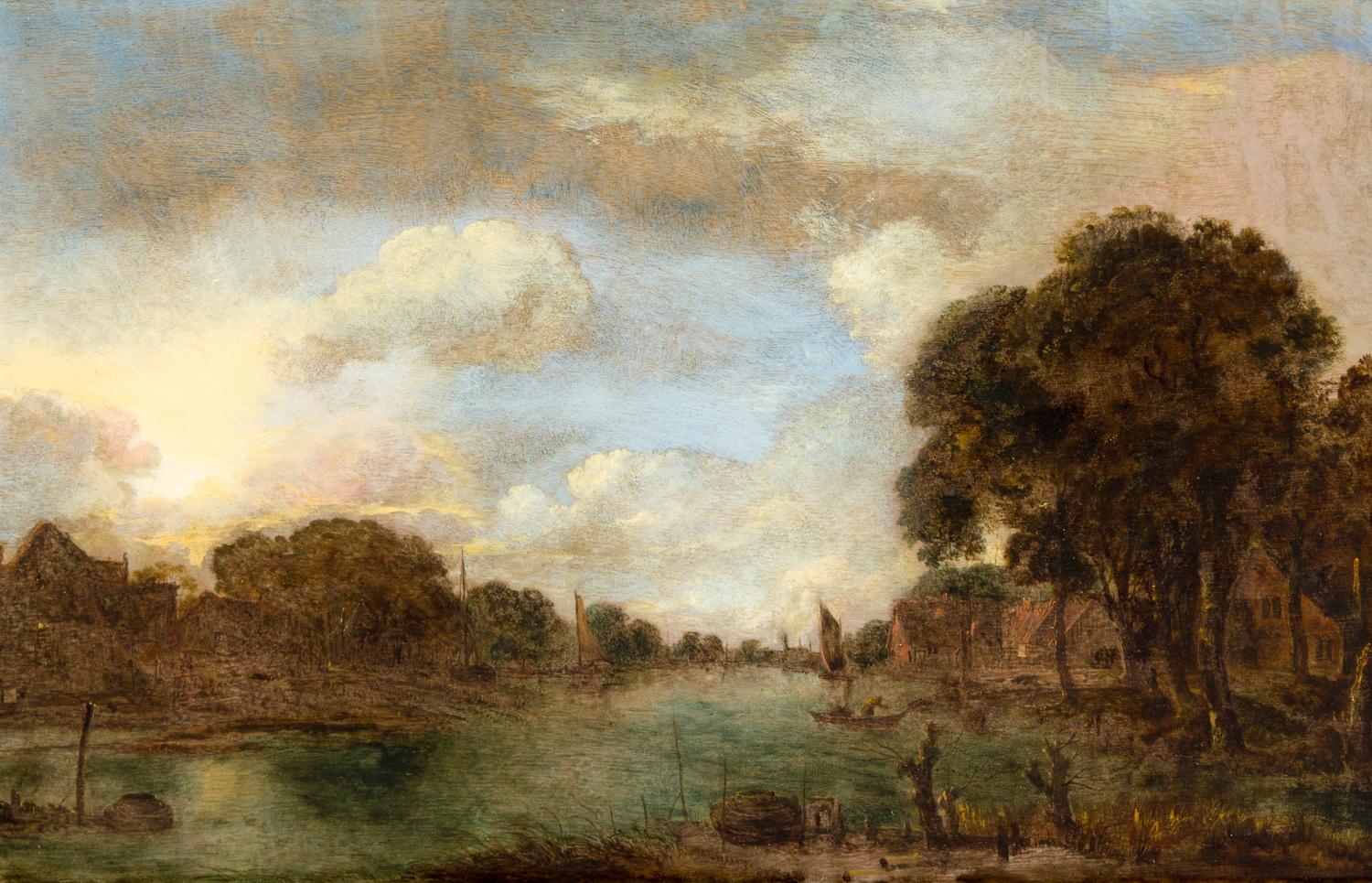 Aert van der Neer, (Dutch, 1603-1677), A River Scene, c. 1652-55