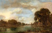 Aert van der Neer, (Dutch, 1603-1677), A River Scene, c. 1652-55