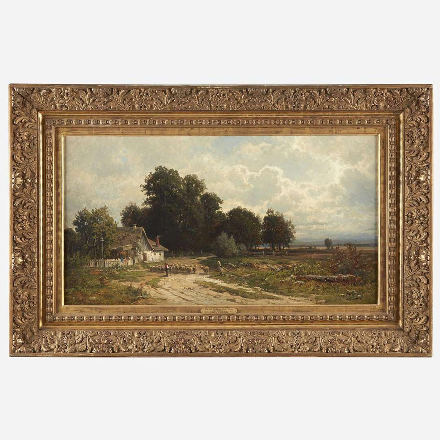 Carl Philipp Weber (American, 1850-1921) Farm Near Rockaway, Morris County, New Jersey