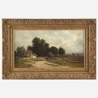 Carl Philipp Weber (American, 1850-1921) Farm Near Rockaway, Morris County, New Jersey