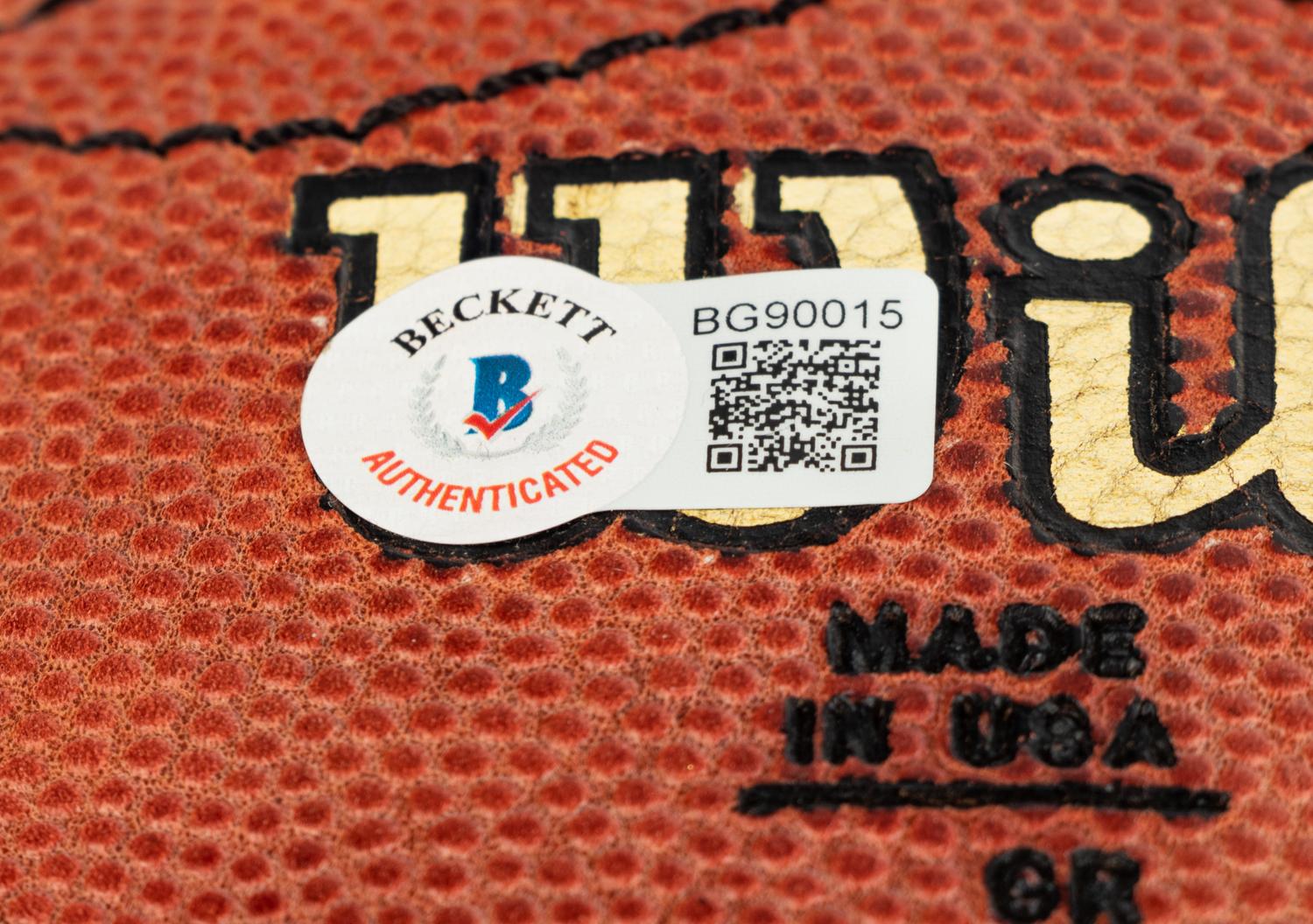 A Group of Football Hall of Fame Signed Autograph Items Including a Joe Namath Football (Beckett Authentication Services BAS Certified),