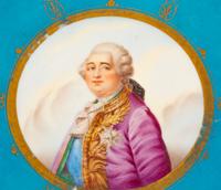 A Sevres Style Porcelain Charger with Louis XVI and His Courtiers — LATE 19TH CENTURY