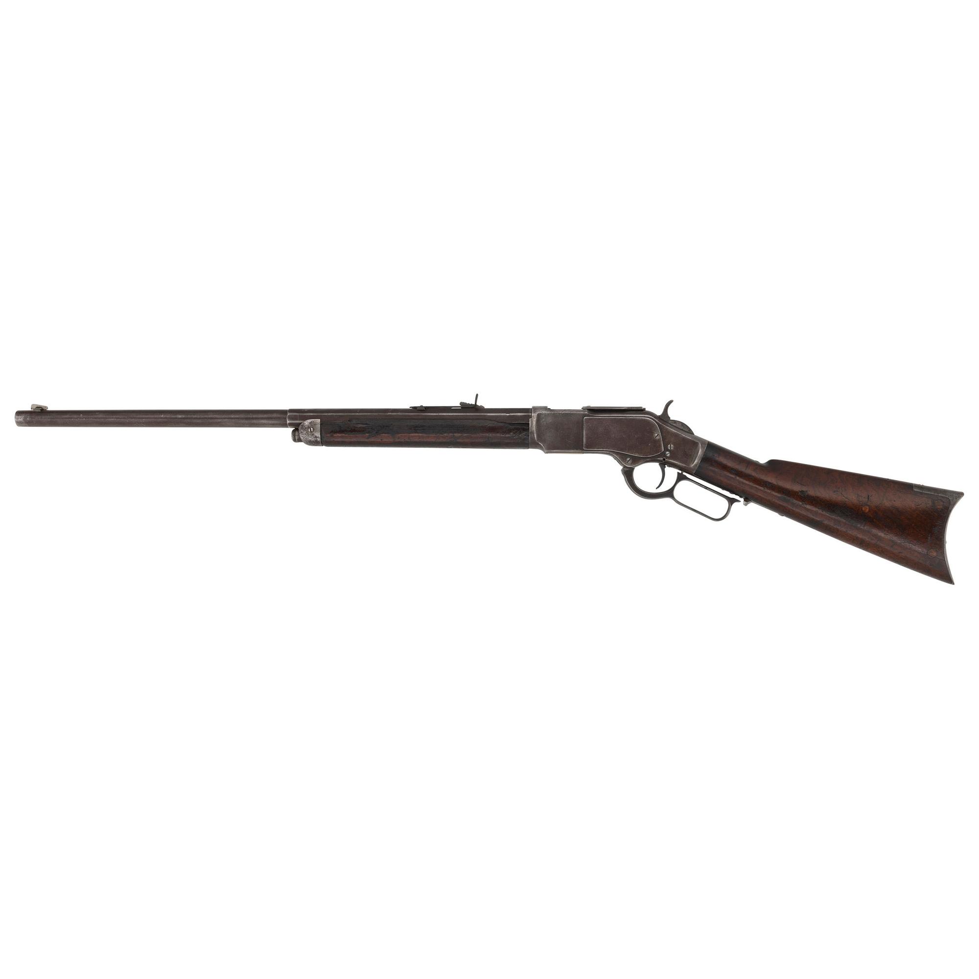 Special Order Winchester Model 1873 with Half Octagon Barrel and Button Magazine
