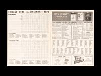 A Group of 12 1960s-70s Chicago Cubs Wrigley Field Signed Autograph Scorecards (Including Ernie Banks, Billy Williams, Fergie Jenkins and Ron Santo)