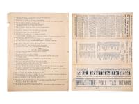 [AFRICAN AMERICANA]. "Questions and Answers For Citizenship Training Course Sponsored by Savannah Branch NAACP." [Savannah, GA], n.d. [ca ?].