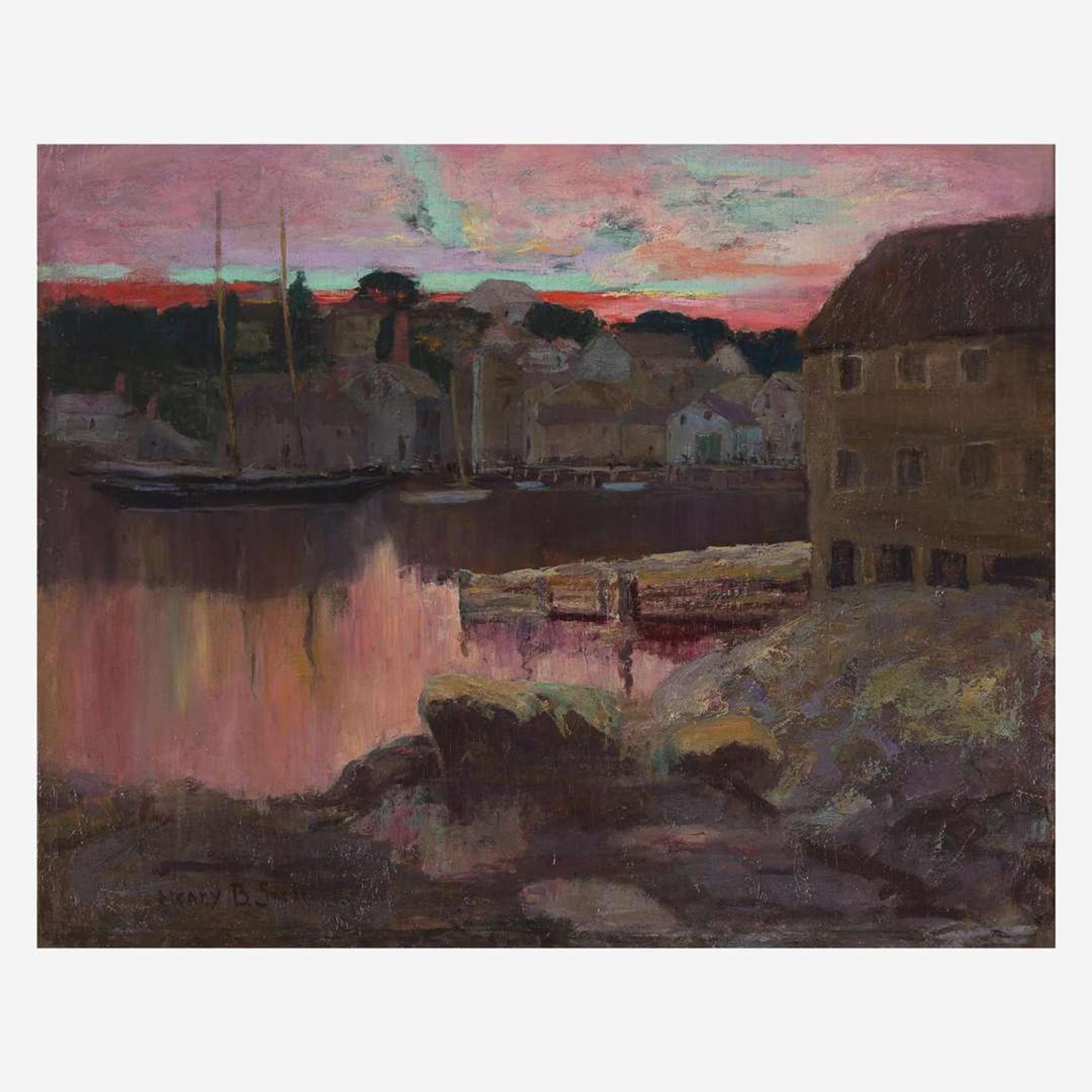 Henry Bayley Snell (American, 1858–1943) Gloucester Harbor