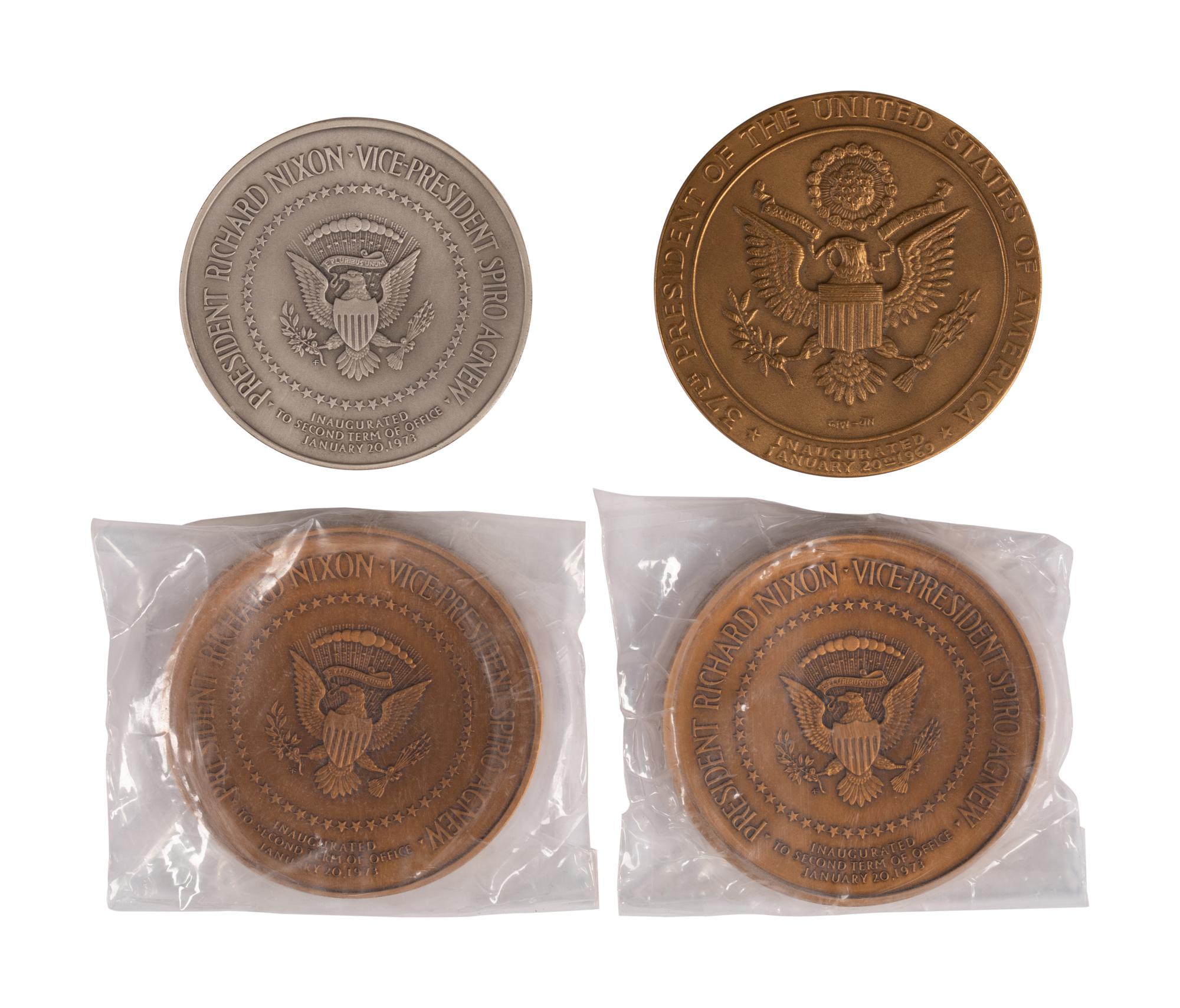 (Politics) NIXON, Richard M. (1913-1994). A group of Presidential Medallions from the Nixon Presidency, comprising:
