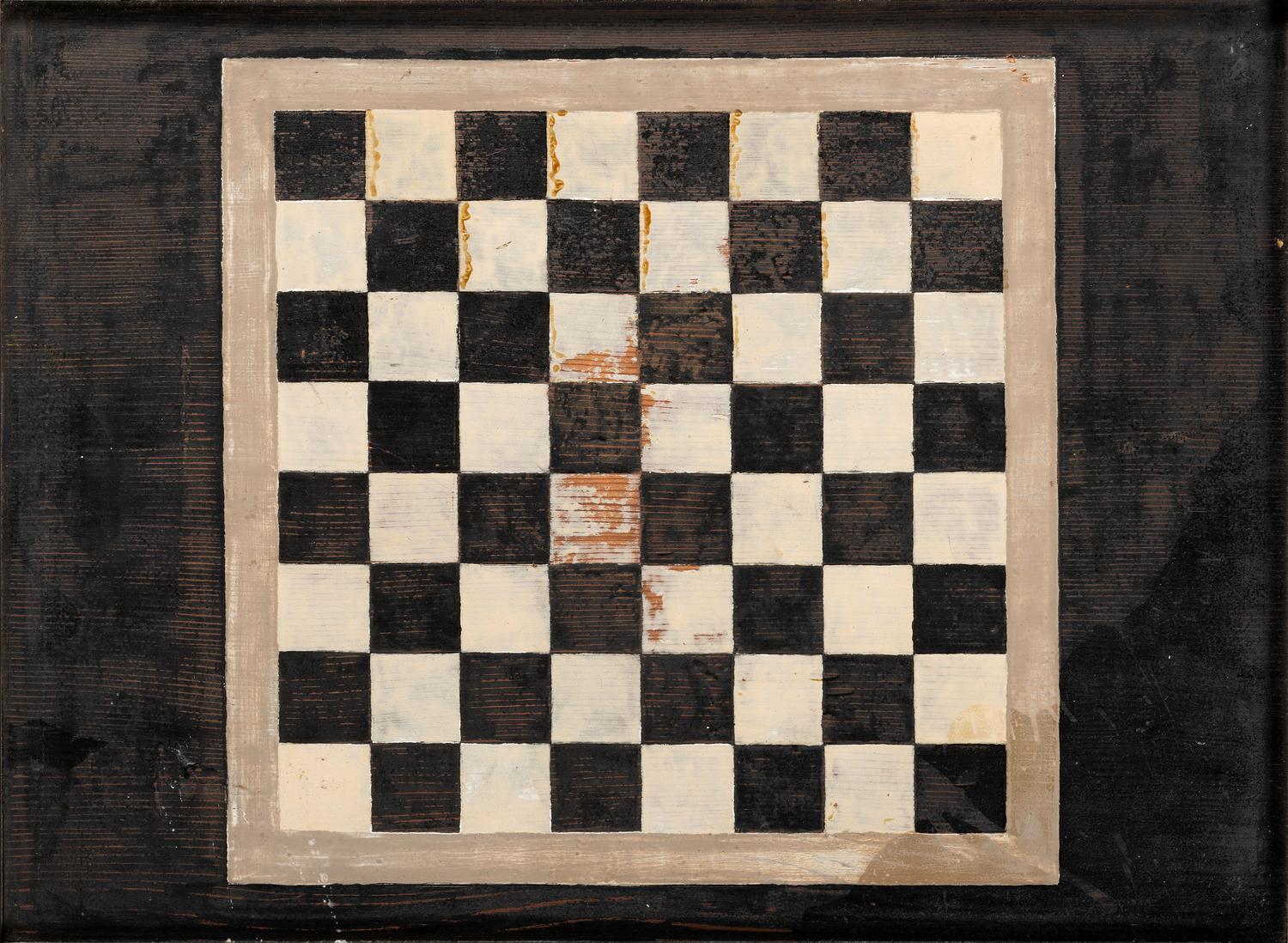 Four Decorated Wood Game Boards