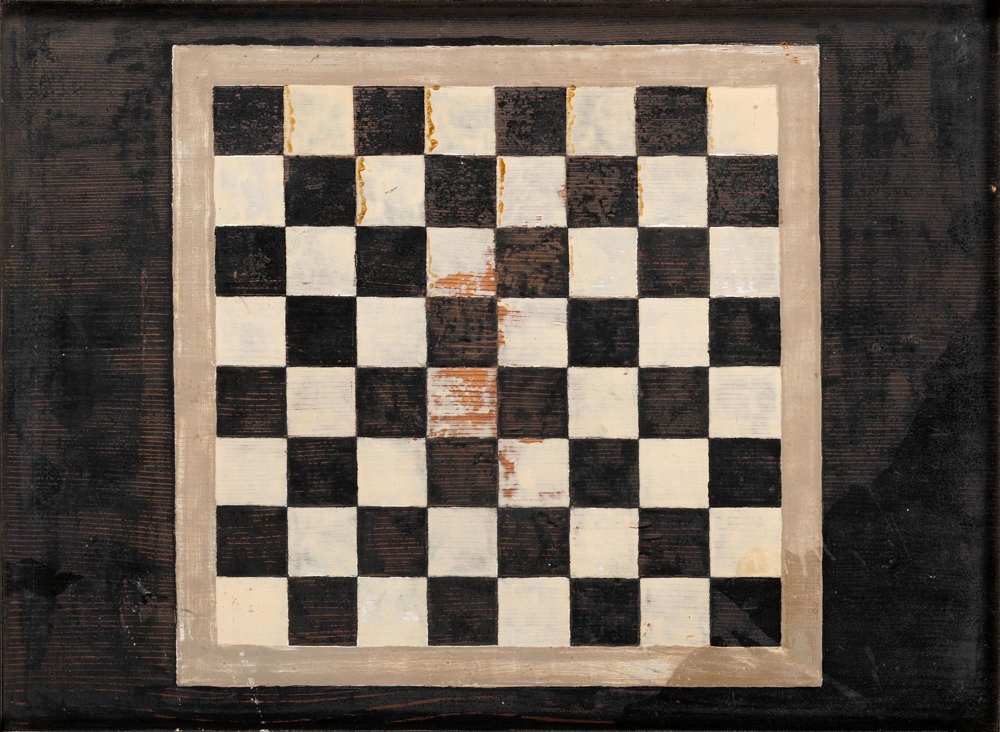 Four Decorated Wood Game Boards
