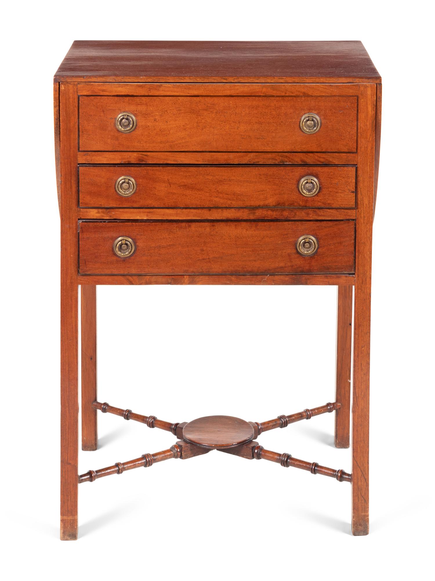 A George III Style Mahogany Work Table