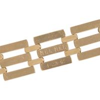 VINTAGE, YELLOW GOLD BRACELET