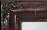 A Pair of Continental Metal Mounted Bark-Veneered Mirrors