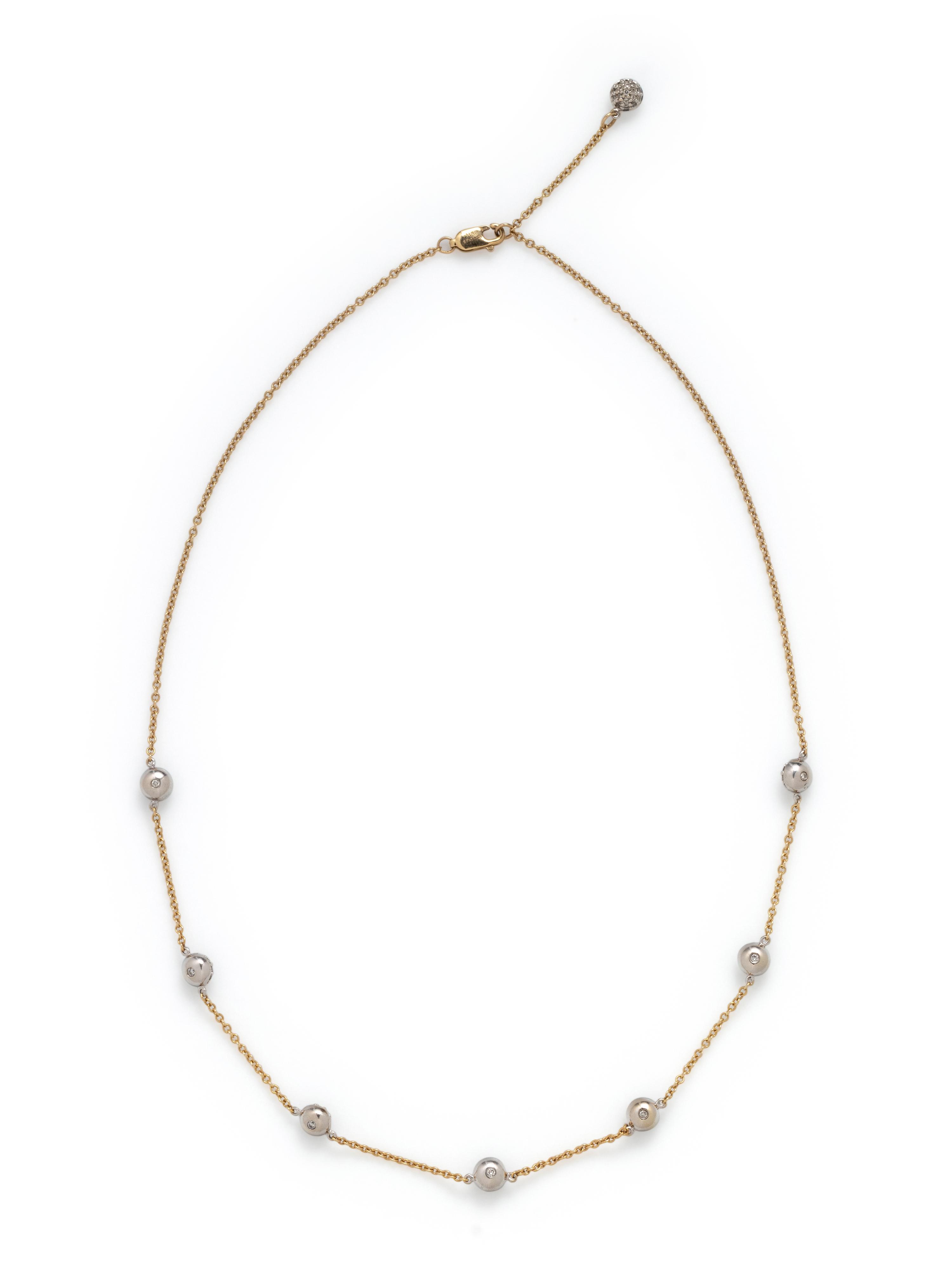 SONIA B., DIAMOND STATION NECKLACE