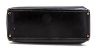 An Hermes 35cm Black Leather Kelly Bag, 14 x 8 x 7 inches.