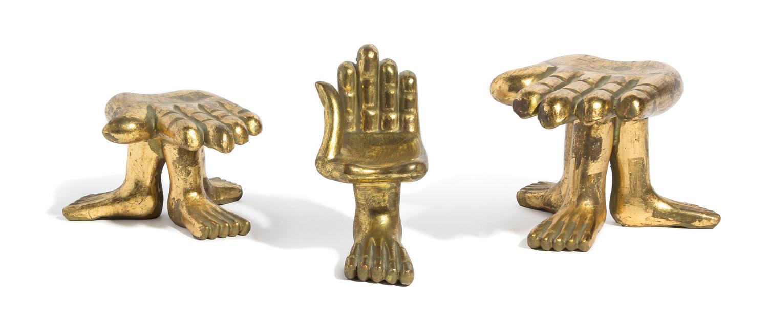 Pedro Friedeberg, (Mexican/American, b. 1937), Hand Chairs (a group of 3 small hand chairs)