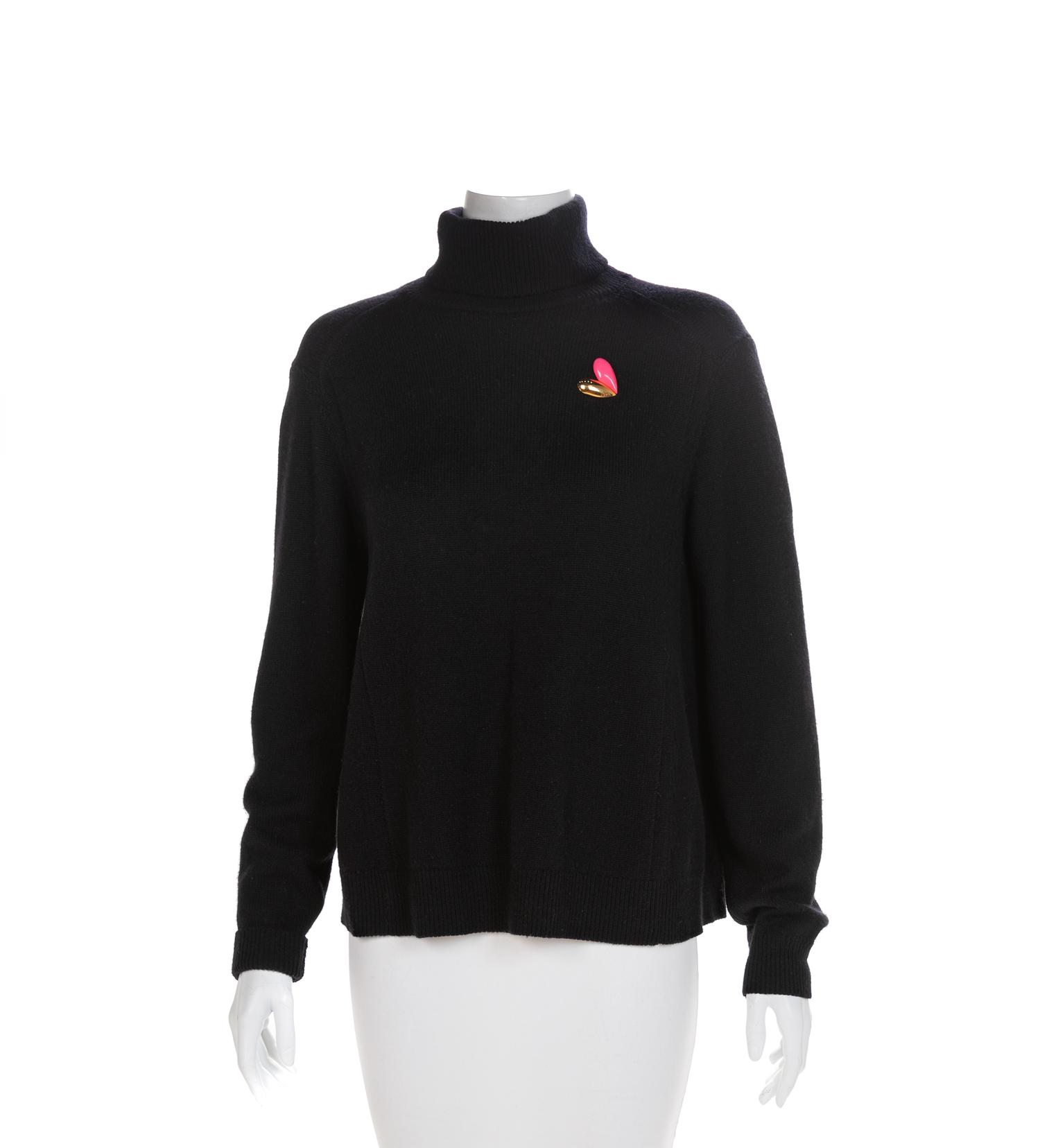 Louis Vuitton Black Sweater, 1980-90s Size label: Large