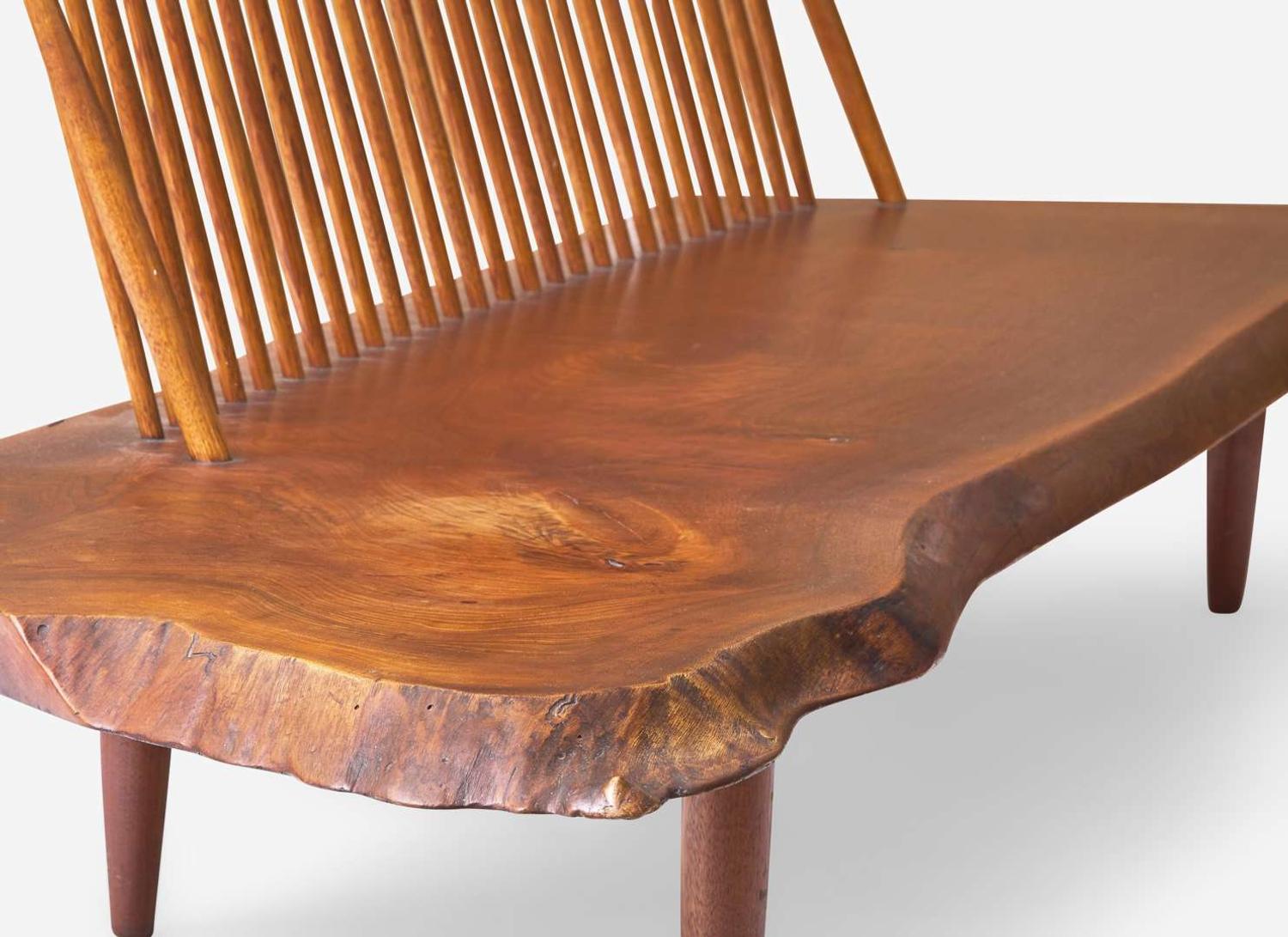George Nakashima, Fine "Conoid" Bench